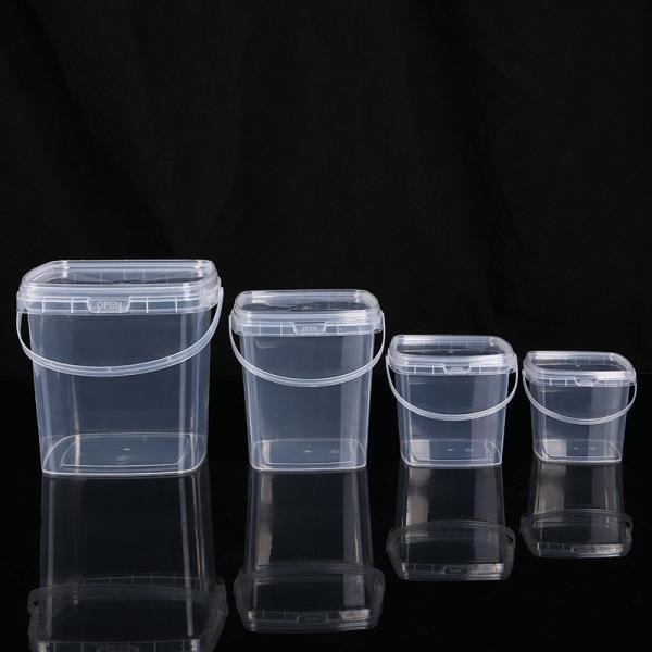 Plastic Deli Containers With Lids Ice Cream Containers Buckets Square Food Storage Containers Freezer Safe For Kitchen Party Drinks Snacks Fruits Desserts