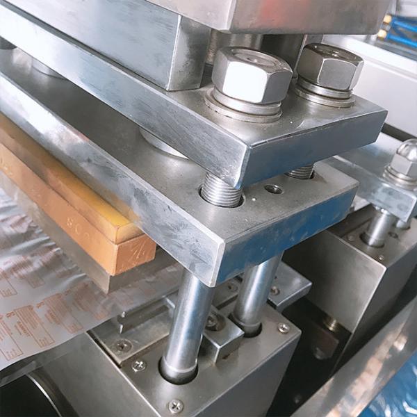 Tablet Honey Blister Packing Machine 15 - 40 Punches / Min Blanking Frequency