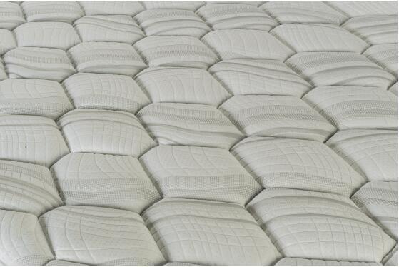 White Medium hardness luxury Euro top home/hotel bed independent pocket spring mattress adding memory foam