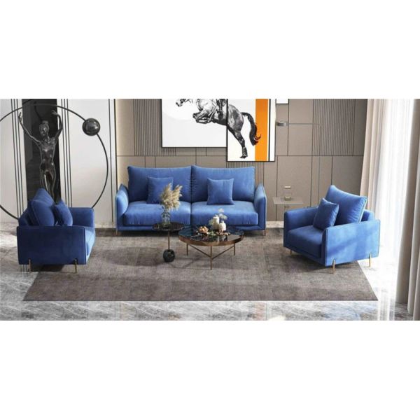Luxury Hotel Home Wedding Lobby Velvet Leather Modern Sectional Sofa
