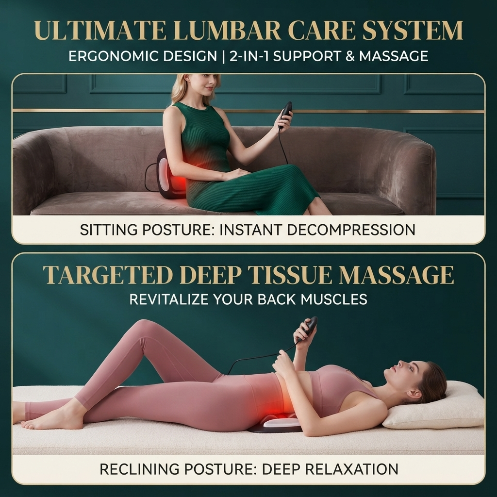 ZN-SS2W Professional Electric Waist Massager - Lumbar Traction & EMS Recovery Device