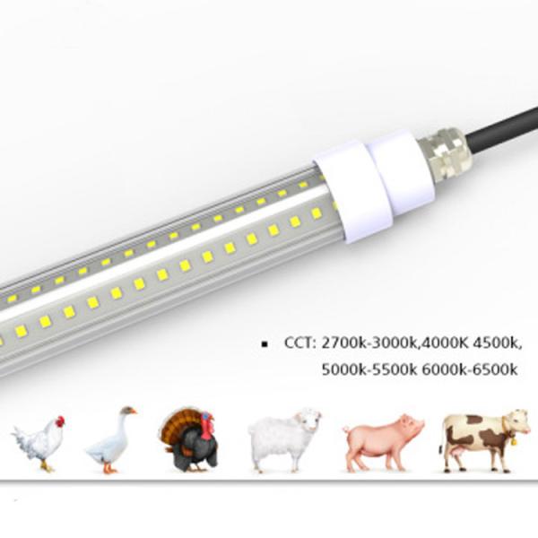 Farm Chicken LED Tube Lighting IP65 Waterproof LED Grow Light Milky Cover