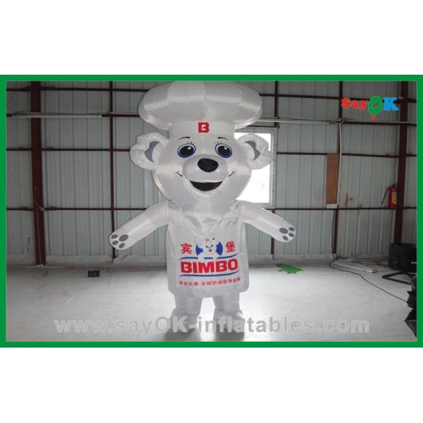 Inflatable Animal Balloons White Custom Advertising Inflatable Bear Inflatable Cartoon Characters