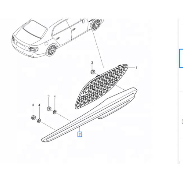 Bentley Car Fitment 148*26*51cm охлаждающий воздушный гриль для Continental Flying Spur 2013