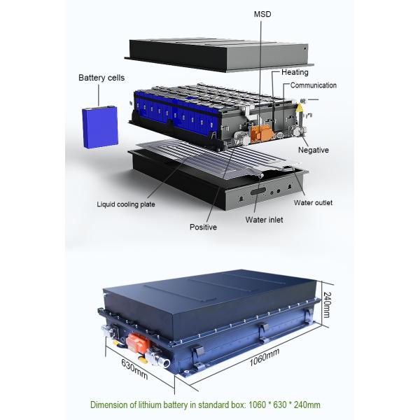 CTS 3000 Cycles LFP EV Battery Pack для электрических грузовиков с внешним PDU