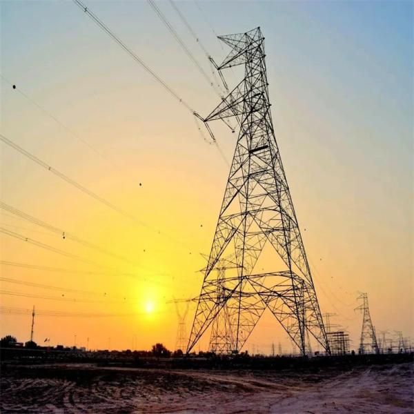 Yinghao manufacturer 10kv-500kv galvanized steel transmission tower double circuit power angle steel grid tower