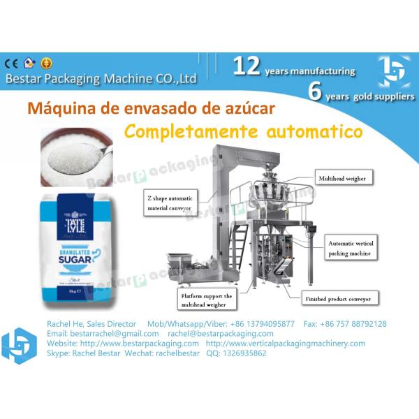 Granulated white sugar 1000g PE pouch automatic weighing and packaging machine