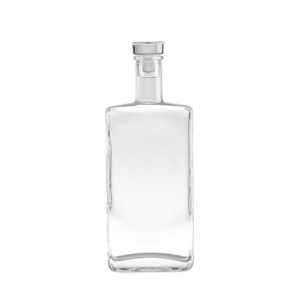 Destilerías de pequeños lotes Botella de vidrio con tapa Flint White Vodka Tequila Rum