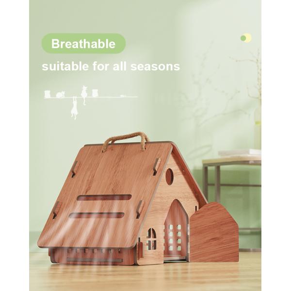 Direct Wooden Cat House Cat Condo Furniture for Indoor Cats and Small Dogs 5100g Weight