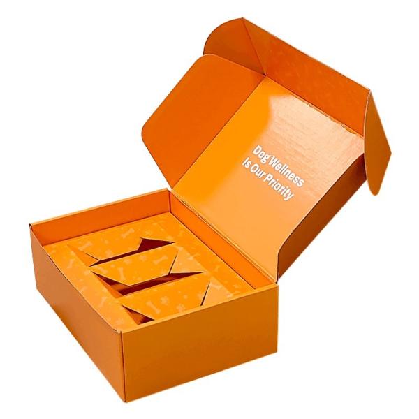 Collier en carton ondulé et laisse Boîte de colis personnalisée acceptée pour