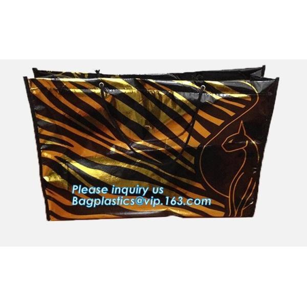 image custom w cut design christmas laminated pp non woven bag, China eco-friendly customized Reusable PP Non Woven Bag