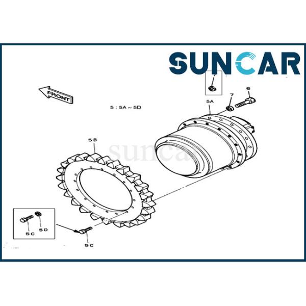 2401-9140 24019140 Travel Device Seal Kit For 280LC-III SOLAR 290LC-V Doosan Travel Motor Repair Kit