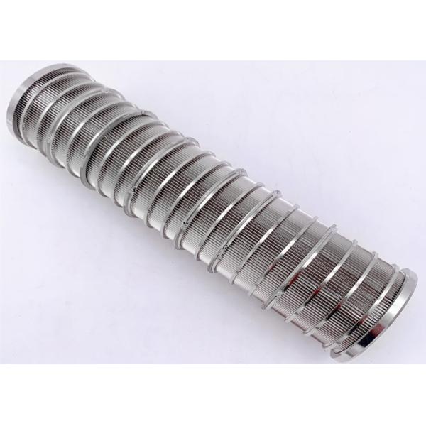 200mm Dia 0.2mm Wire Screen Filter , Slotted Wedge Wire Screen With Plain End