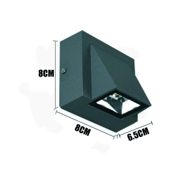 3W Modern simple creative outdoor waterproof wall lamp LED courtyard lamps gate lamp(WH-HR-10)