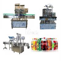 Tampões lineares de For Screw Type do capsulador da máquina plástica de Coca Cola Carbonated Drink Filling da garrafa do ANIMAL DE ESTIMAÇÃO 3000BPH