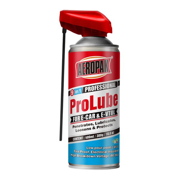 Aeropak 400ml Aerosol Transparent Colorless Non-Staining Anti-Rust Industrial Chain Lubricant Spray ROHS REACH Certified