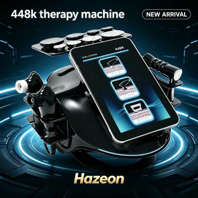 Hazeon Tecar Physical Therapy Device 500W 448KHz Tecar Therapy Diathermy Device for 10 Body Parts, Tecar Physical Therapy Device, Portable CET RET RF Diathermy Device for Body