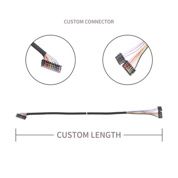 Factory Customized 0.6 PITCH Cable Assembly JST 04XSR-36KHF 06XSR-36KHF 10XSR-36KHF Micro Coax Connectors