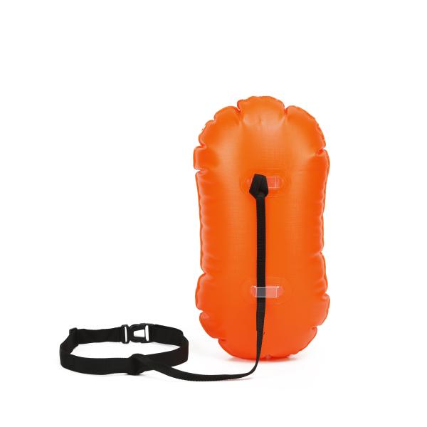 MOQ 100 pcs Outdoors 20L PVC Inflatable Swim Safety Float Buoy Waterproof Dry Floating Storage Bag