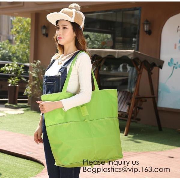 Pink Color Nylon Waterproof Handbag Large Capacity Carry-on Bag Durable Multifunction Bag Portable Women Bag