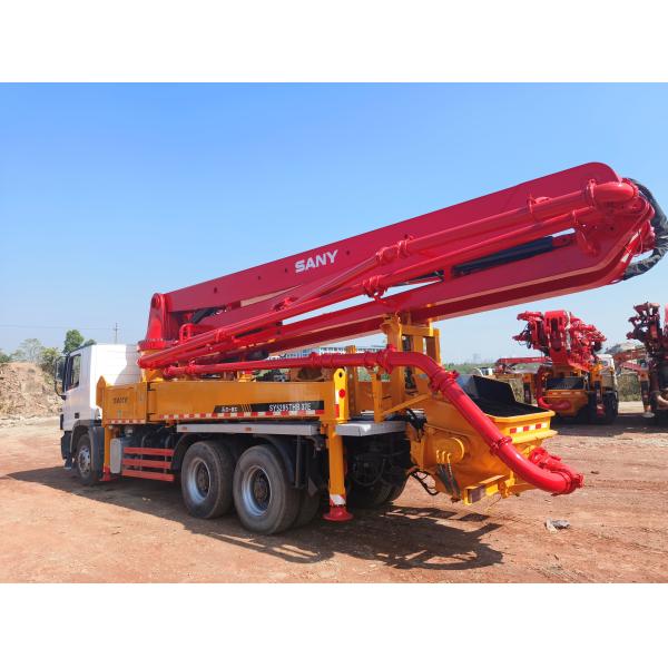 Rehabilitado SANY 37m bomba de hormigón instalado en la fábrica de chasis Mercedes-Benz stock para la venta