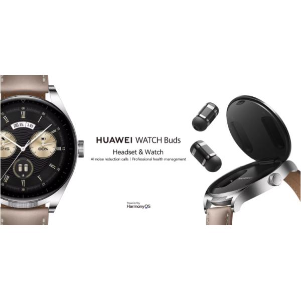 HUAWEI WATCH Buds auricular SmartWatch Reducción de ruido 2-en-1 llamada Monitoreo de oxígeno en sangre Hombres Mujeres Brazalete deportivo