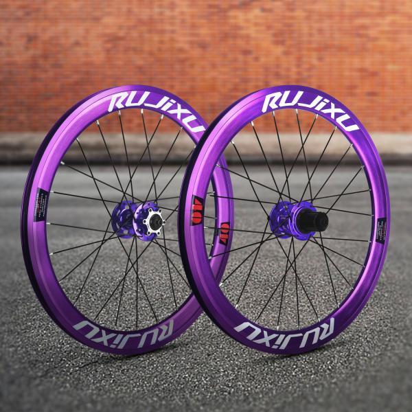 Double Walled 20 Inch Bike Wheelset Aluminum Alloy Rims 40mm Depth 451 Hub Disc Brake Wheelset