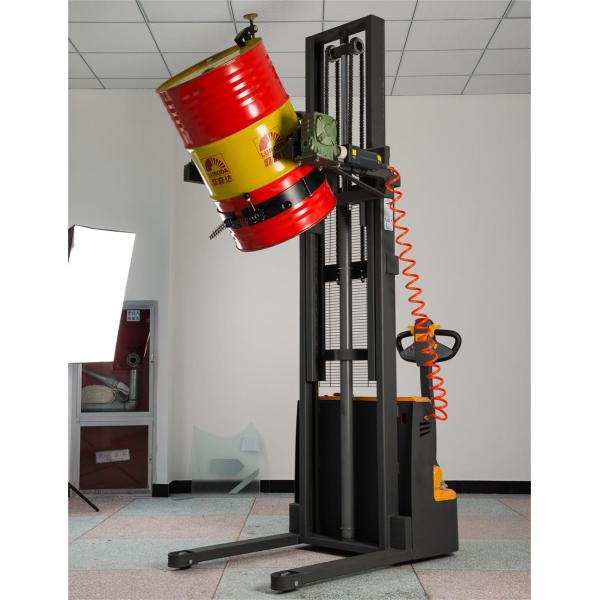 Электрический масляный барабанный стекер с двигателем постоянного тока Высота подъема 3 метра Мощность 500 кг 1 тонна для обработки барабанов