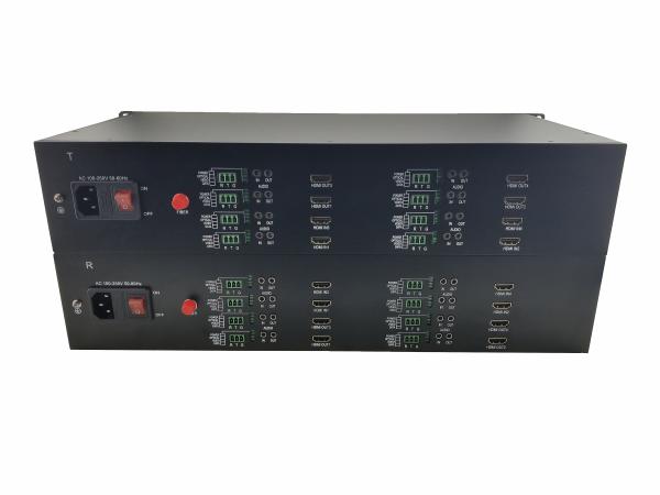 8channel lossless fiber optic extender up to 1920*1200p 60hz HDMI Video Converter over single mode