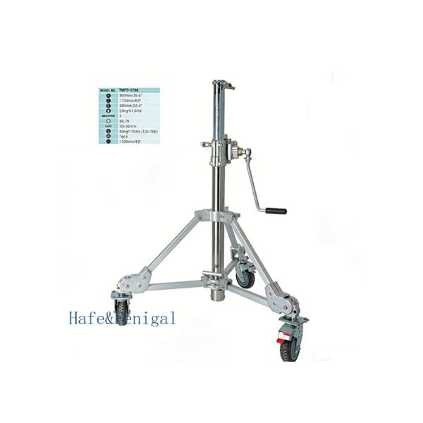TMFD Series Manual Crank Lift Stands: From 1.7m to 5.65m Height, Up to 100kg Capacity
