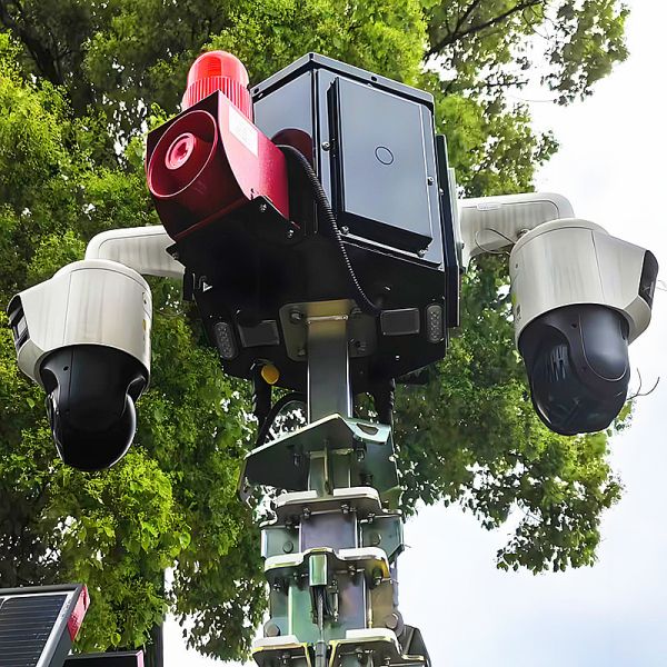 Solar Light Tower Warning Indicator Light Weather Resistant Mobile Light Tower Manufacturers