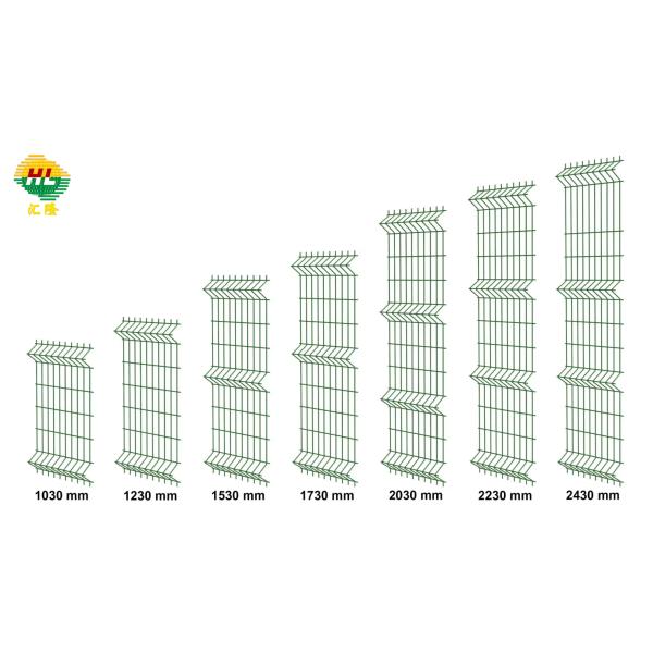 Ограждение из оцинкованной проволоки 50*150 3D с изогнутой сеткой