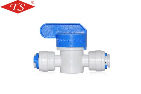 Plastic 1/4 Recoil Ball Value Water Purifier Accessories Thread Connecting Durable