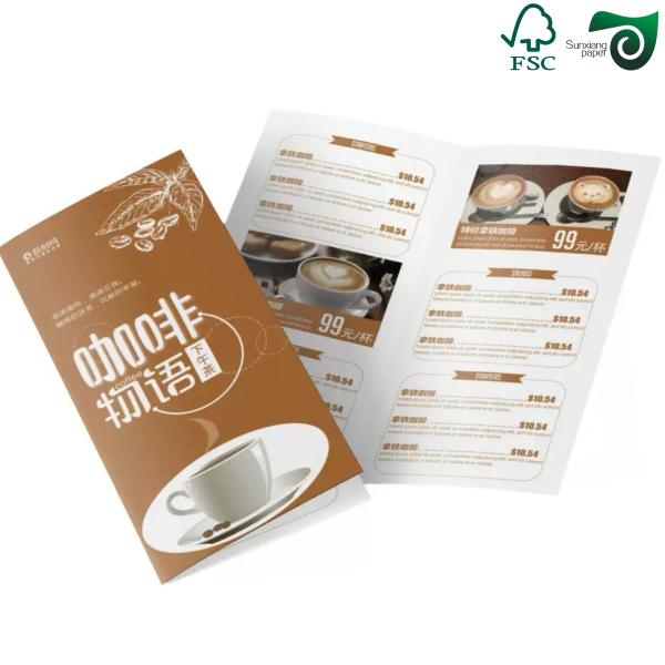 FSC A3 A4 Size 128gsm 150gsm Coated Gloss Digital Printing Paper For Menus