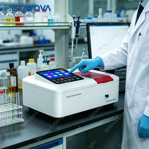 Quasi Double Split Beam UV Vis Visible Spectrophotometer UB-600 with 2nm Bandwidth and 190-1100nm Wavelength