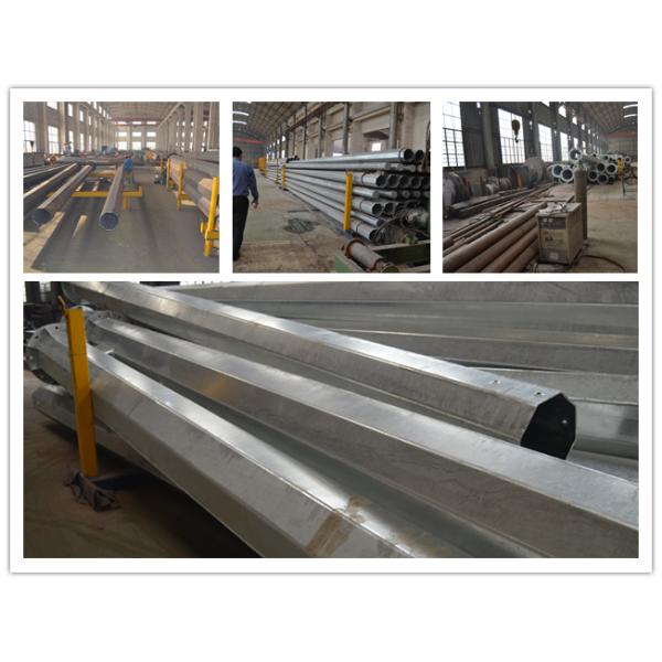 Электрический поляк горячего погружения гальванизированный стальной, противокоррозионный поляк линии электропередач