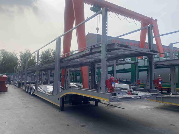 CIMC new double-layer made from T700/Q345 stainless steel for heavy duty car haulage tow trailer transport vehicle semi trailer