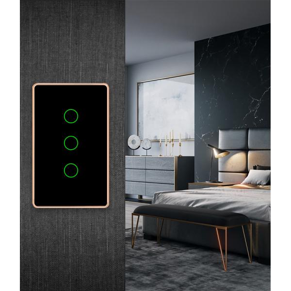 Smart Home Lights Wall Switch Controller Smart Home System Iot Wifi Zigbee Touch 2 Gang Switch