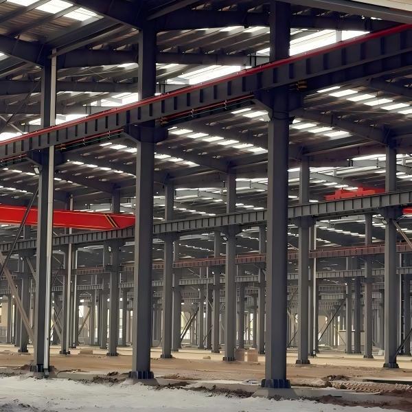 Steel Frame Construction Prefab Hanger Prefabricated Factory Warehouse Metal Building Quick Assemble
