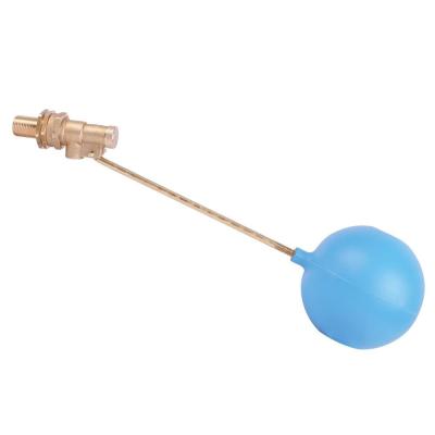 Bulkhead Mounting Brass Float Valve 3/4In Brass Water Trough Float Valve