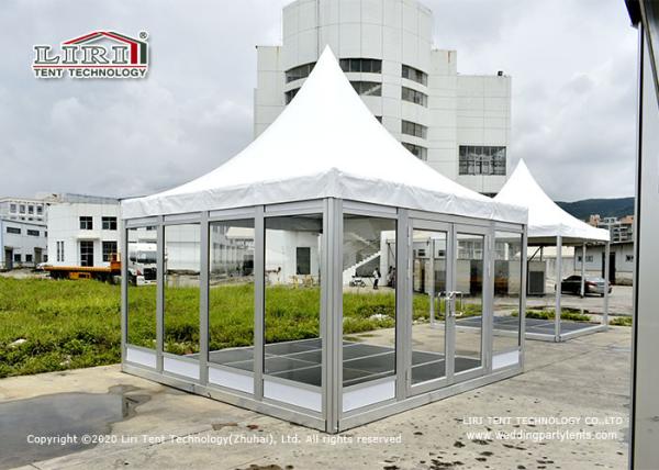 Barraca UV do dossel do miradouro do alumínio 2.5m 5X5M da loja do café da resistência