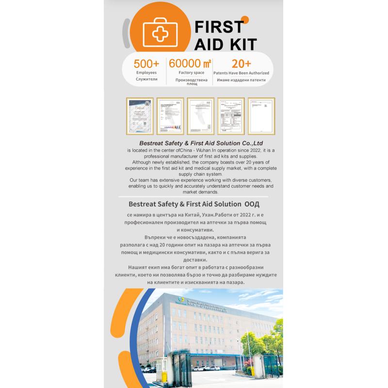 Automotive Safety Rescue and First Aid Bag DIN13164-2022 Compliant First-Aid Devices