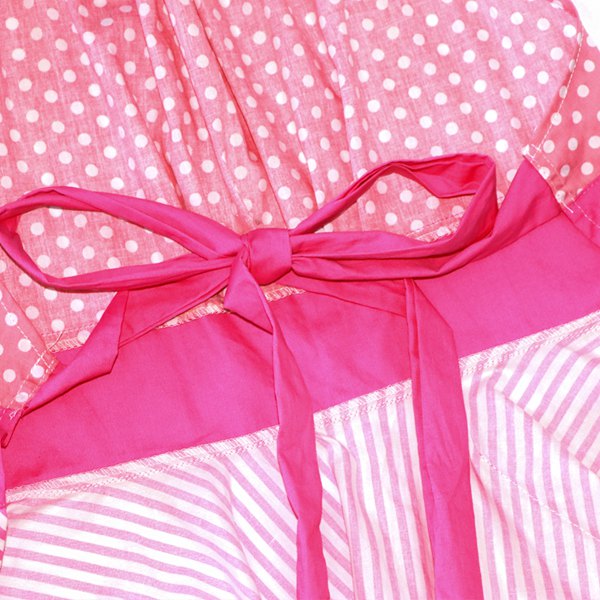 Parent Child Pink Cute Polyester Kitchen Cooking Apron