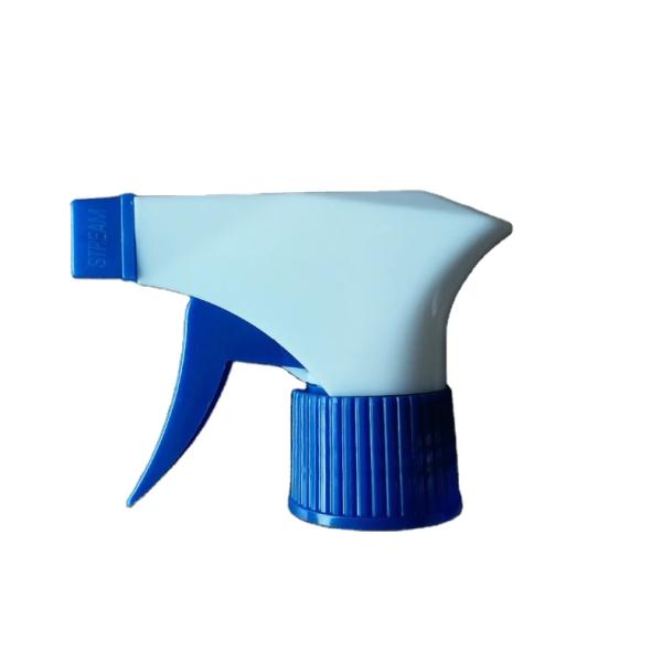 Blue White Color Plastic Trigger Sprayer 28mm for Daily Cleaning Household Cleaning