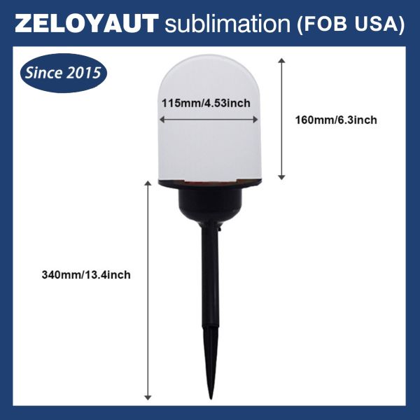 Eco-friendly Sublimation LED Solar Lamp Sign, Perfect for Outdoor Decor. Durable and Solar-powered for Sustainable Use.