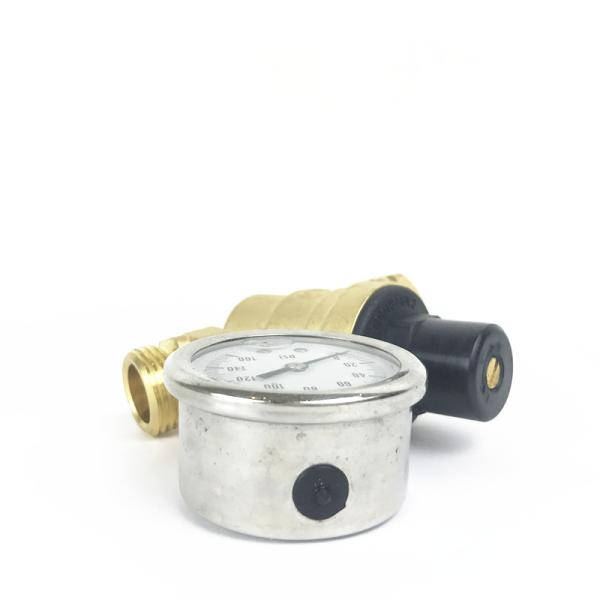 2018 Hot Sell Adjustable Brass Water Pressure Regulator With Gauges