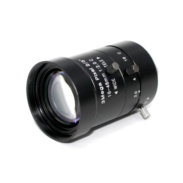 HD 3.0Megapixel Manual F2.0 Iris 16-48mm Varifocal IR CCTV Lens C M For Bank Supermarket Road monitoring