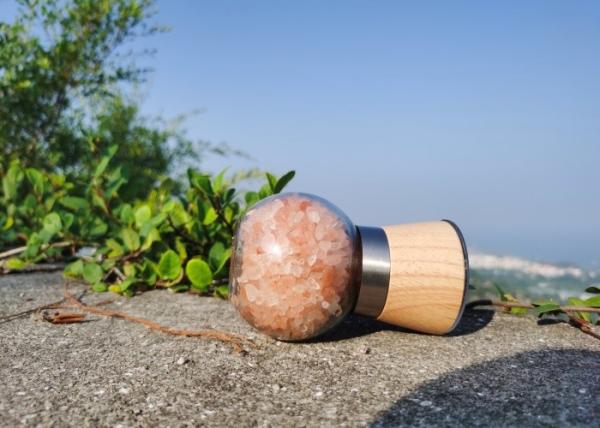 80 ml de capacidade, moedor de sal e pimenta ajustável com garrafa de vidro de condimentos transparente