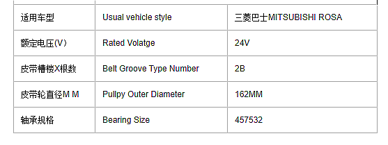 Auto Ac Magnetic Clutch for MITSUBISHI ROSA Coil Pulley 24v Ac air ConditIon Compressor Part Coil Clutch Plate Hub