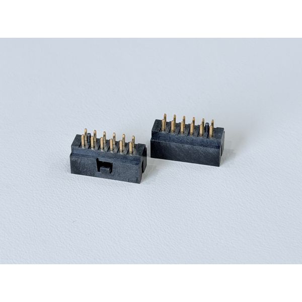 2.00mm Pitch Dual-Row Pin Header Connector, Vertical PCB Mount, 2×6 Pins, Electrical Signal Gold-Plated Terminal Connector for Automotive, Server & Industrial Devices